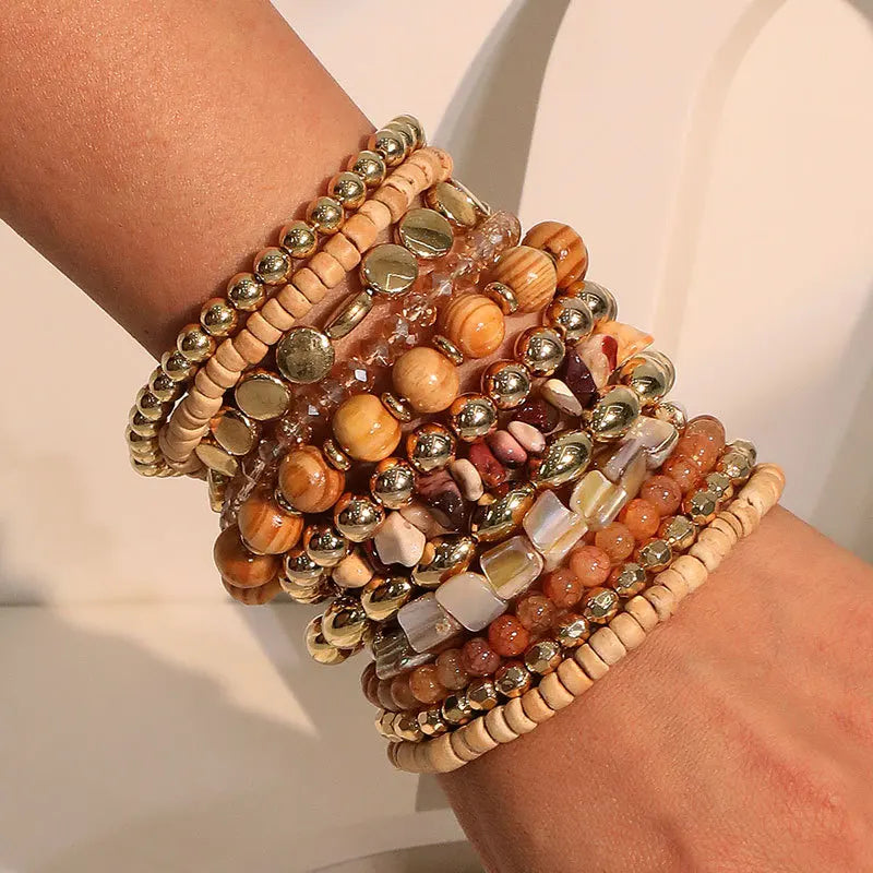 12 PCS Boho Beaded Bracelet