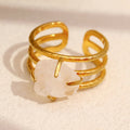 White Crystal Ring