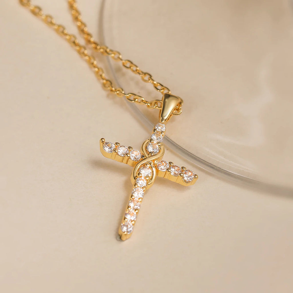 Infinity Cross Necklace
