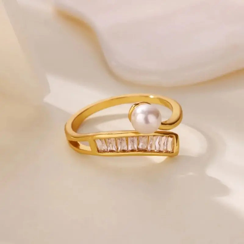 Open Pearl Ring