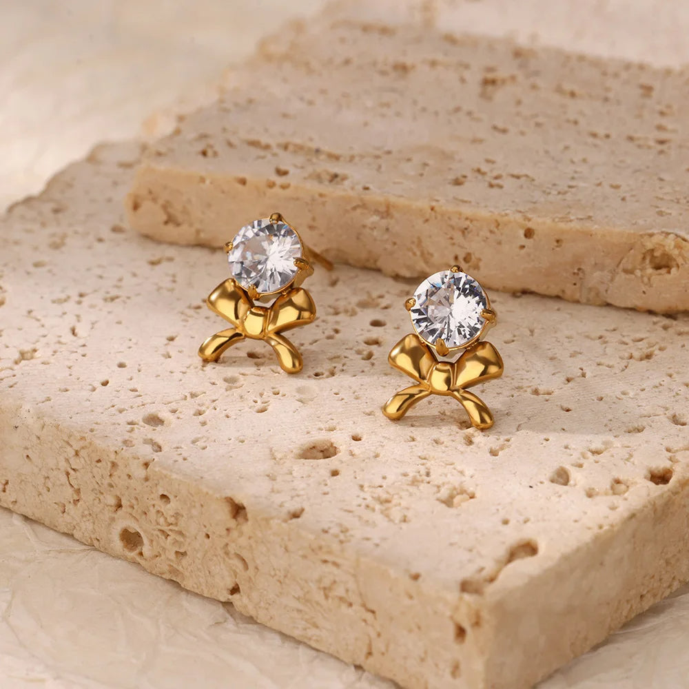 Bowknot Stud Earrings