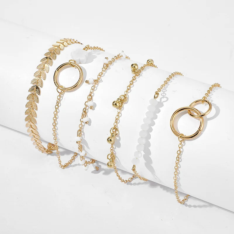 6 PCS Gold Bracelet