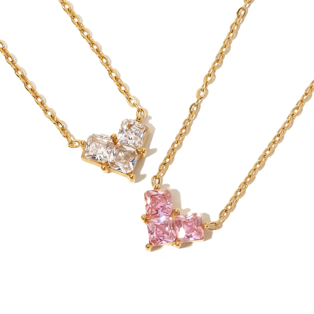 Zirconia Heart Necklace
