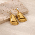 Geometric Pearl Earrings