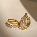 Inlaid Hoop Earrings