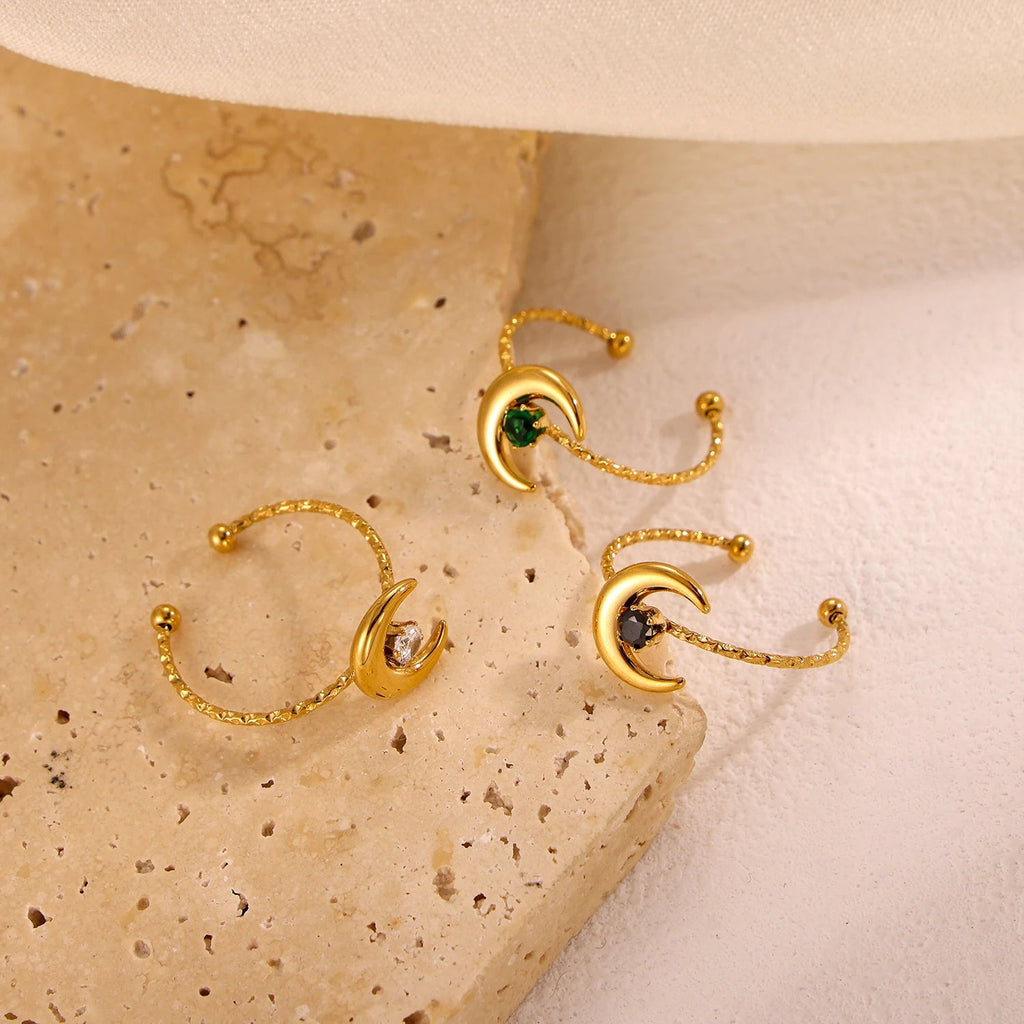 Zircon Moon Ring
