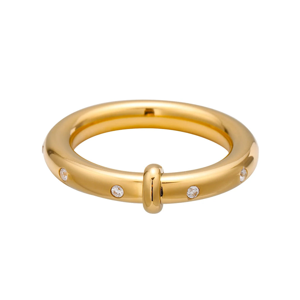 Plain Rhinestone Ring