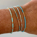 4 PCS Handmade Oceanic Bead Bracelet Set