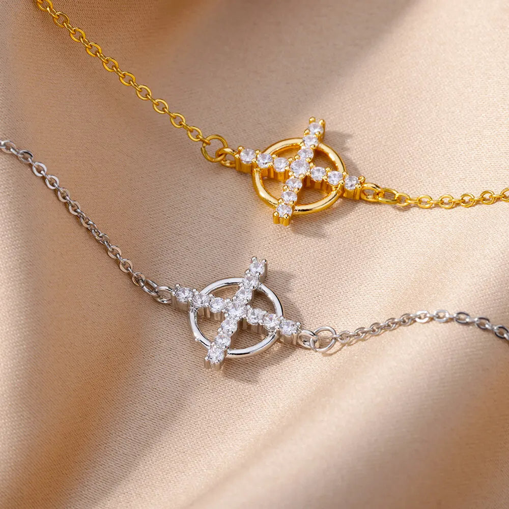 Minimal Cross Bracelet