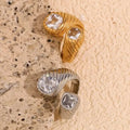 Double End Crystal Ring