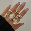 6 PCS Baroque Pearl Ring