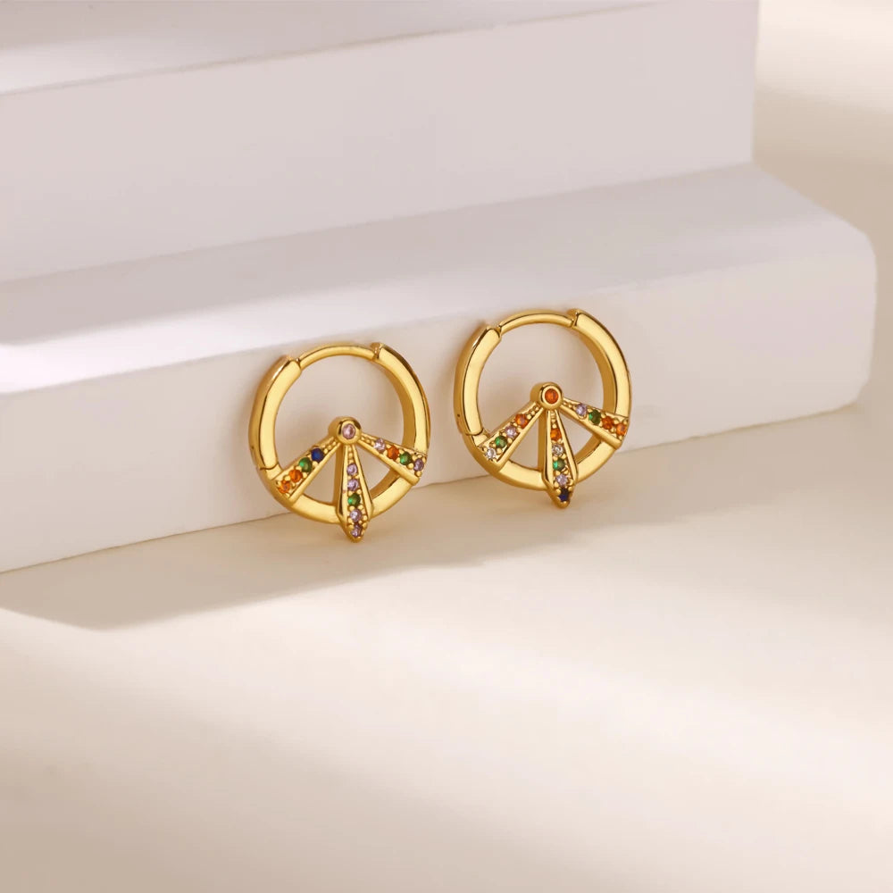 Colored Hoop Earrings