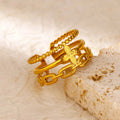 Hollow Cross Ring