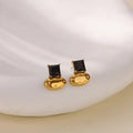 Oval Zirconia Earrings