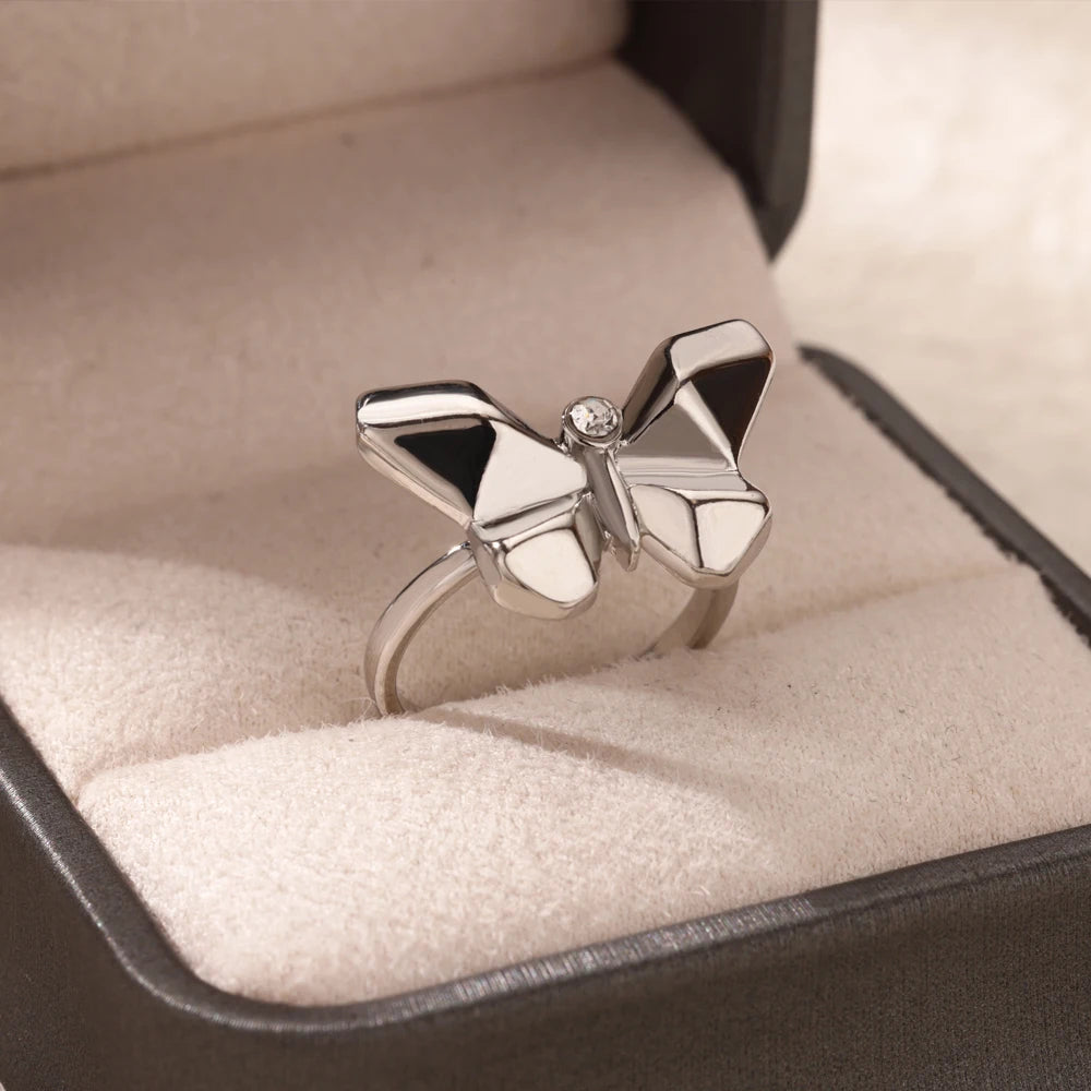 Geometric Butterfly Ring
