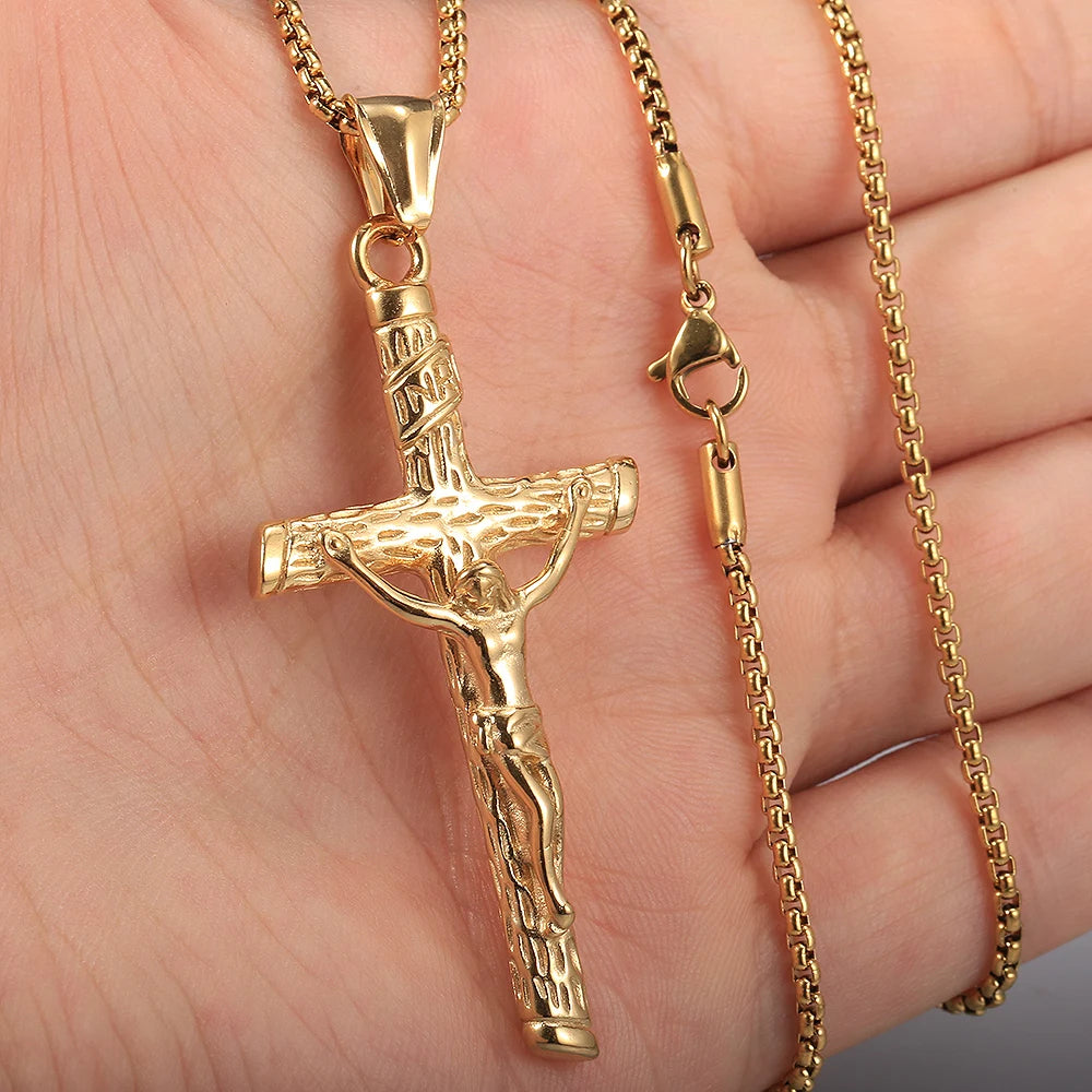 Jesus Crucifix Cross Necklace