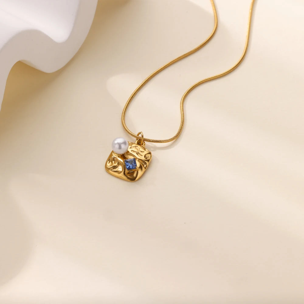 Irregular Geometric Necklace