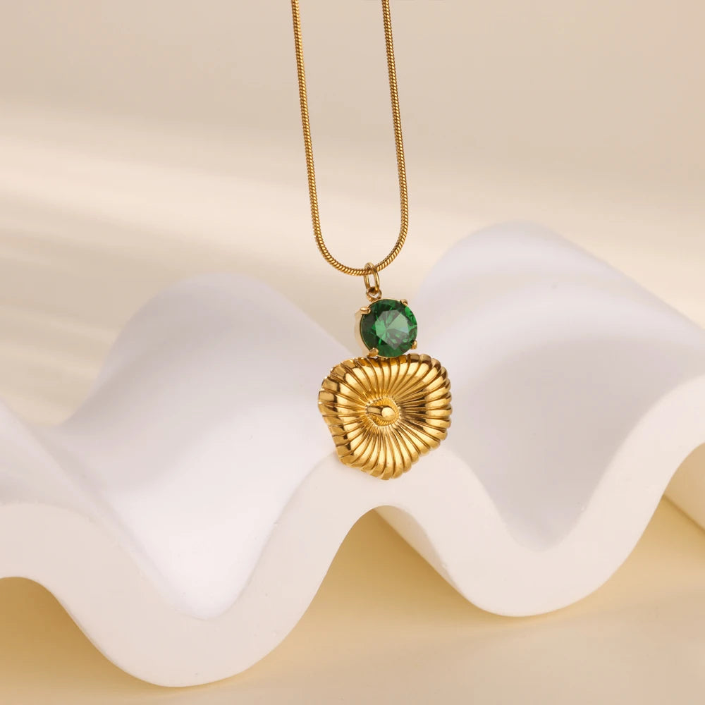 Round Zircon Necklace