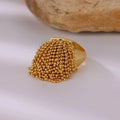 Adjustable Beaded Ring
