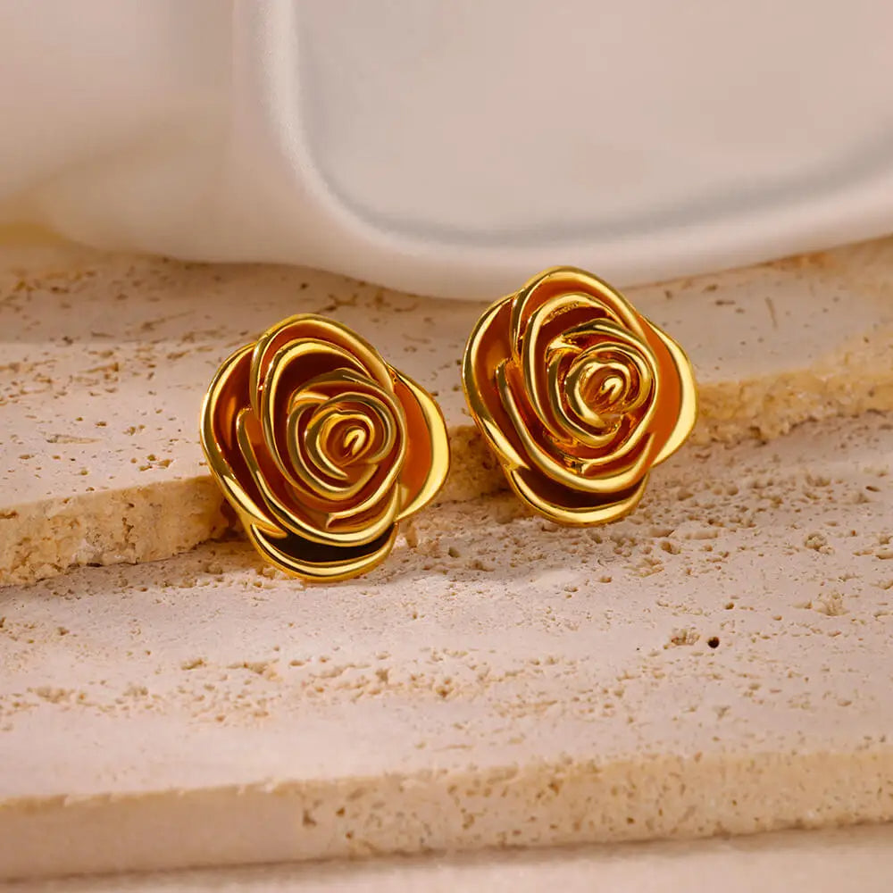 Rose Stud Earrings