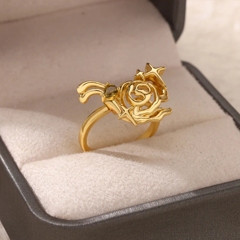 Zircon Rose Ring