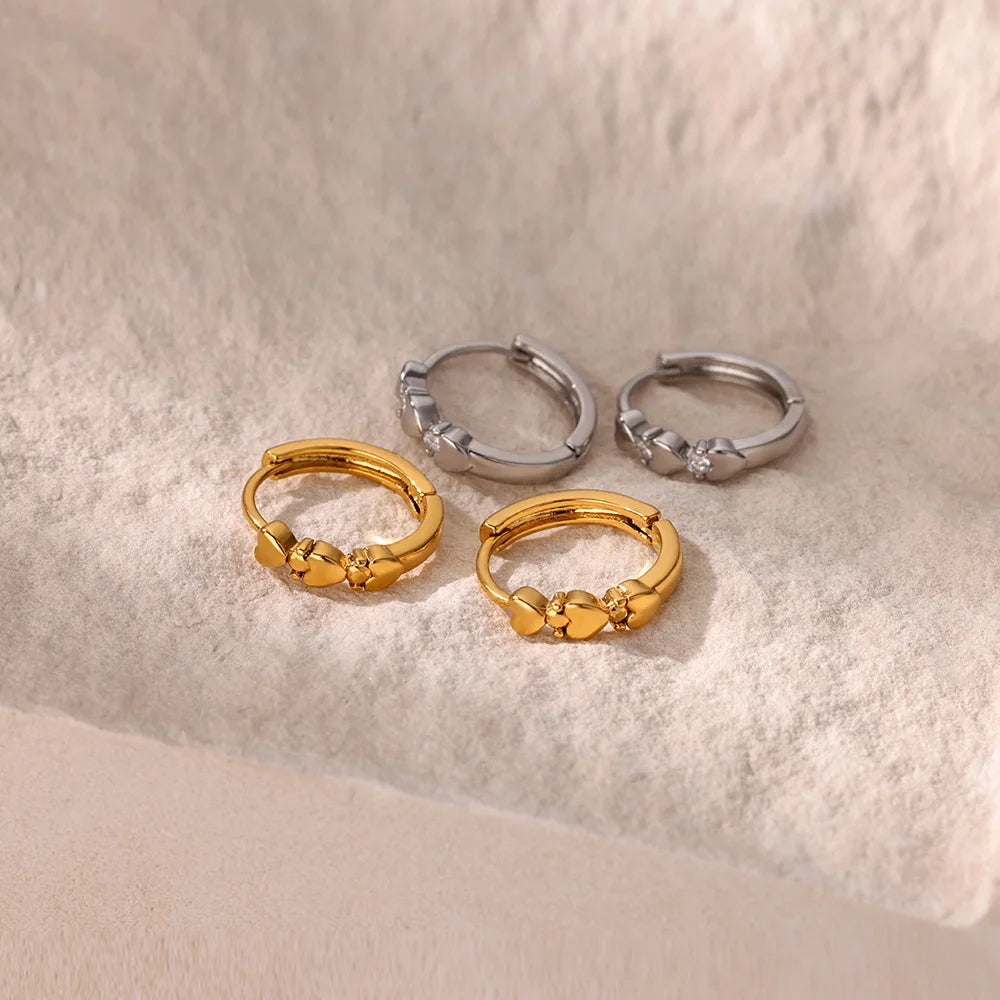 Aesthetic Heart Earrings