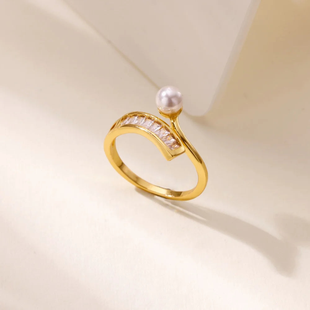 Open Pearl Ring