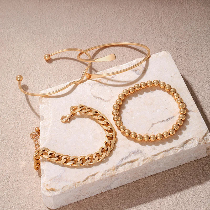 4 PCS Assorted Bracelet Set