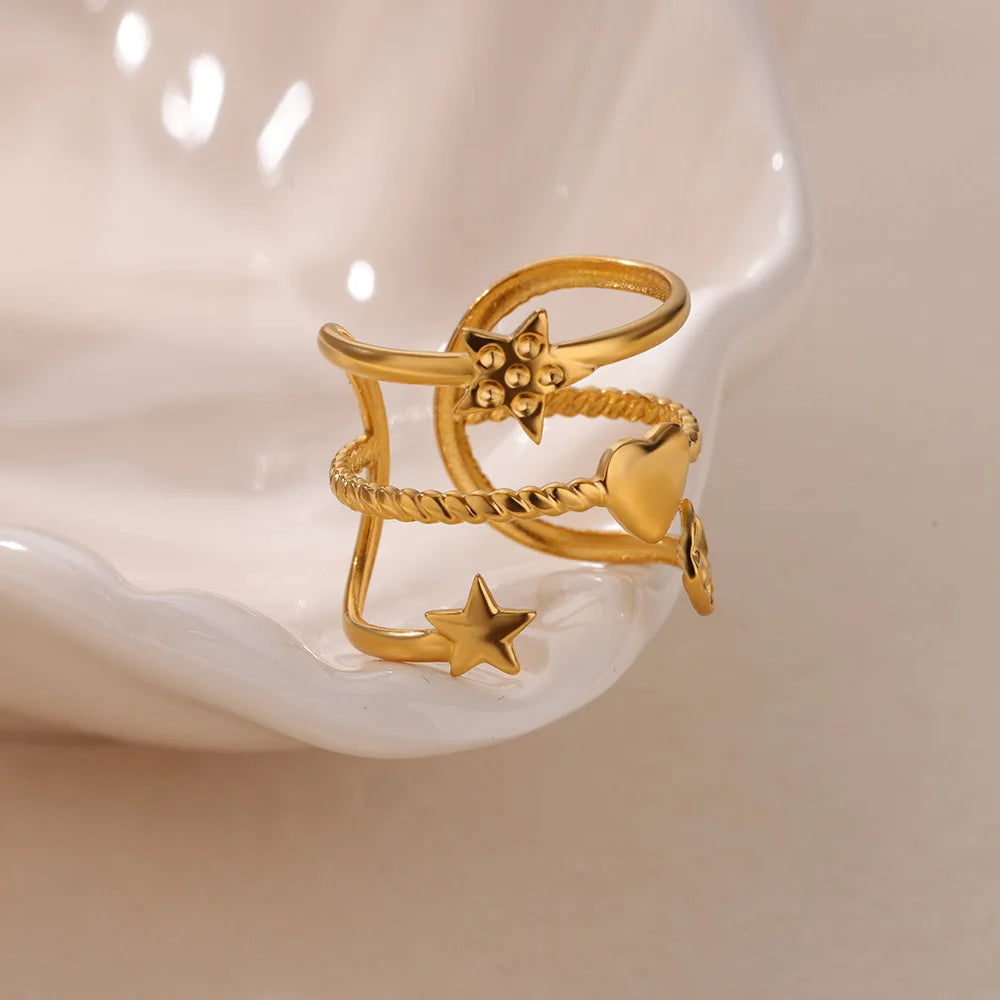 Multilayer Heart Ring