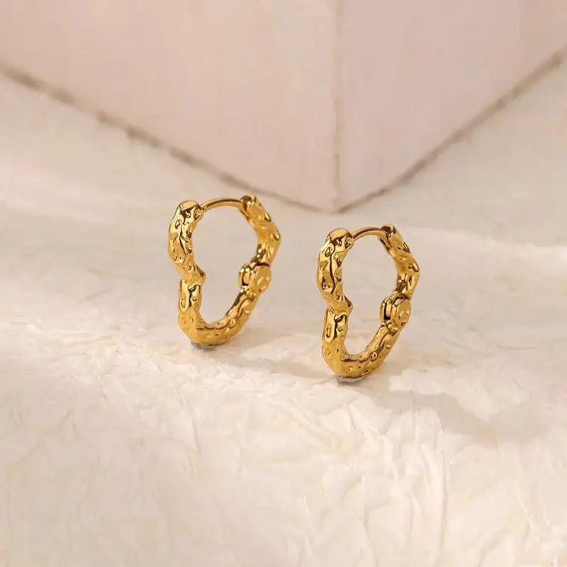 Heart Hoop Earrings