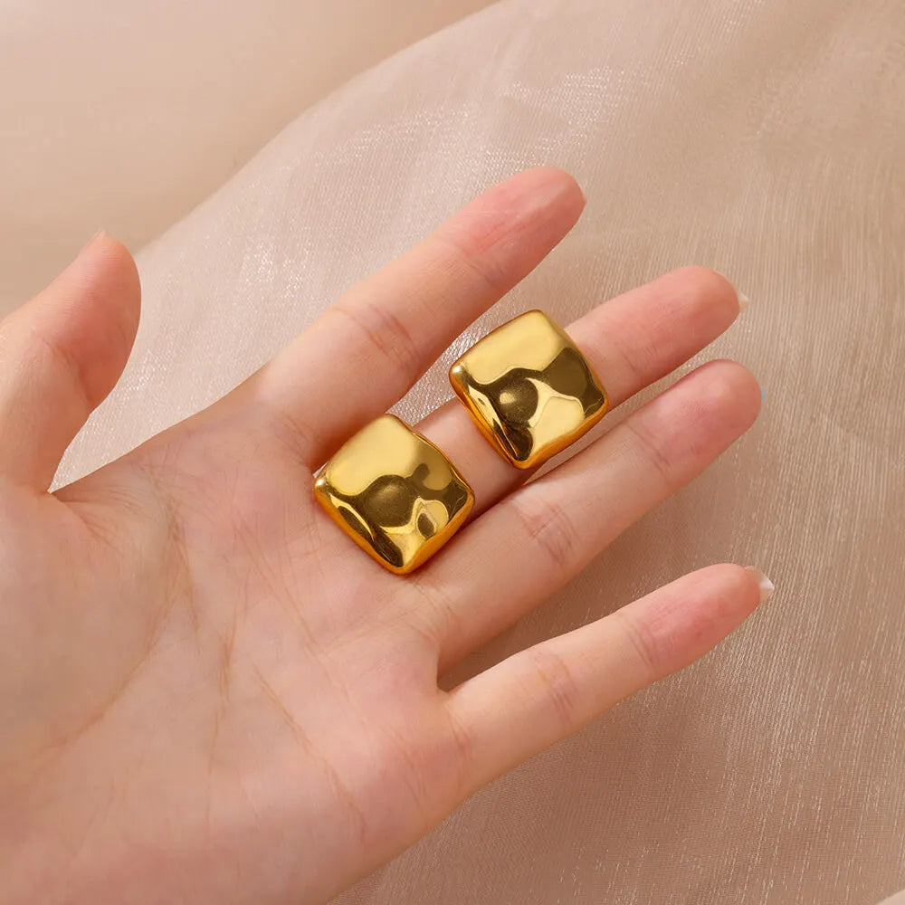 Square Stud Earrings