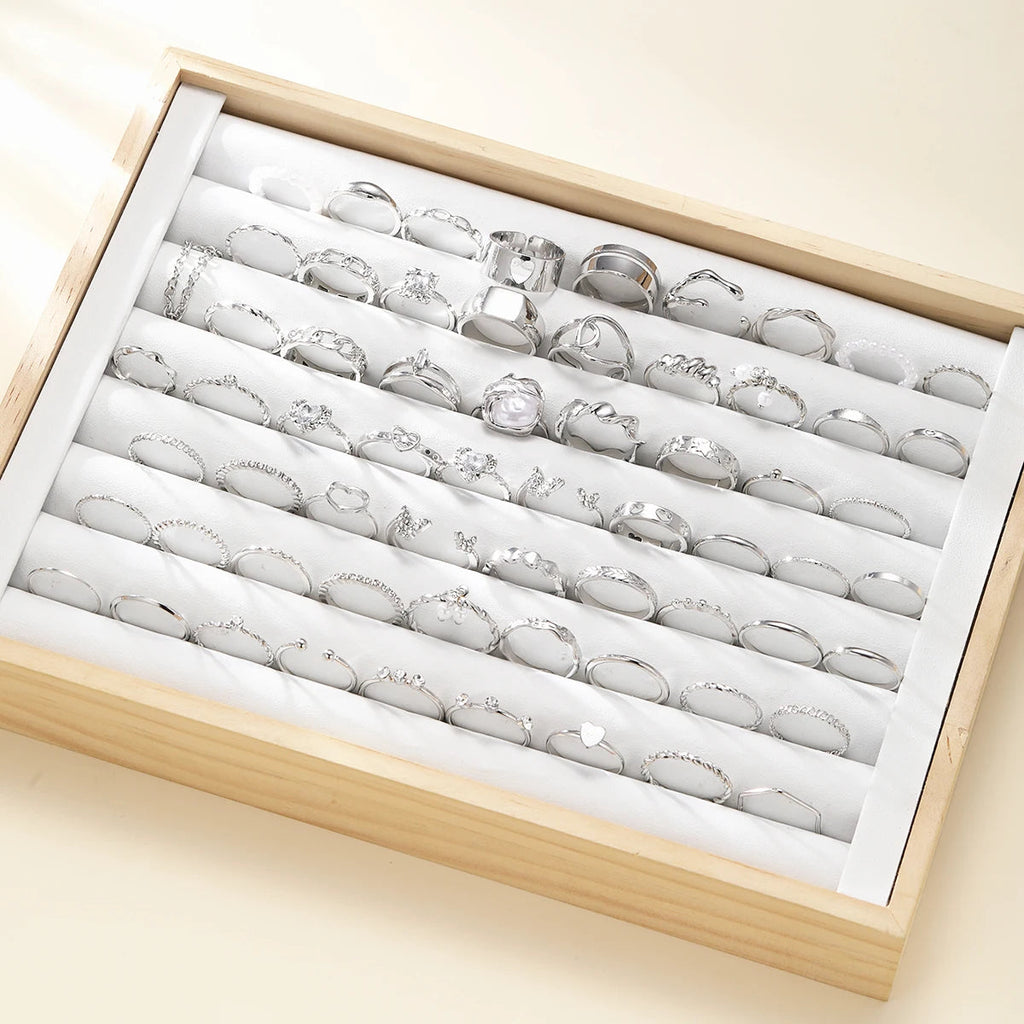 64 PCS Geometric Ring Set