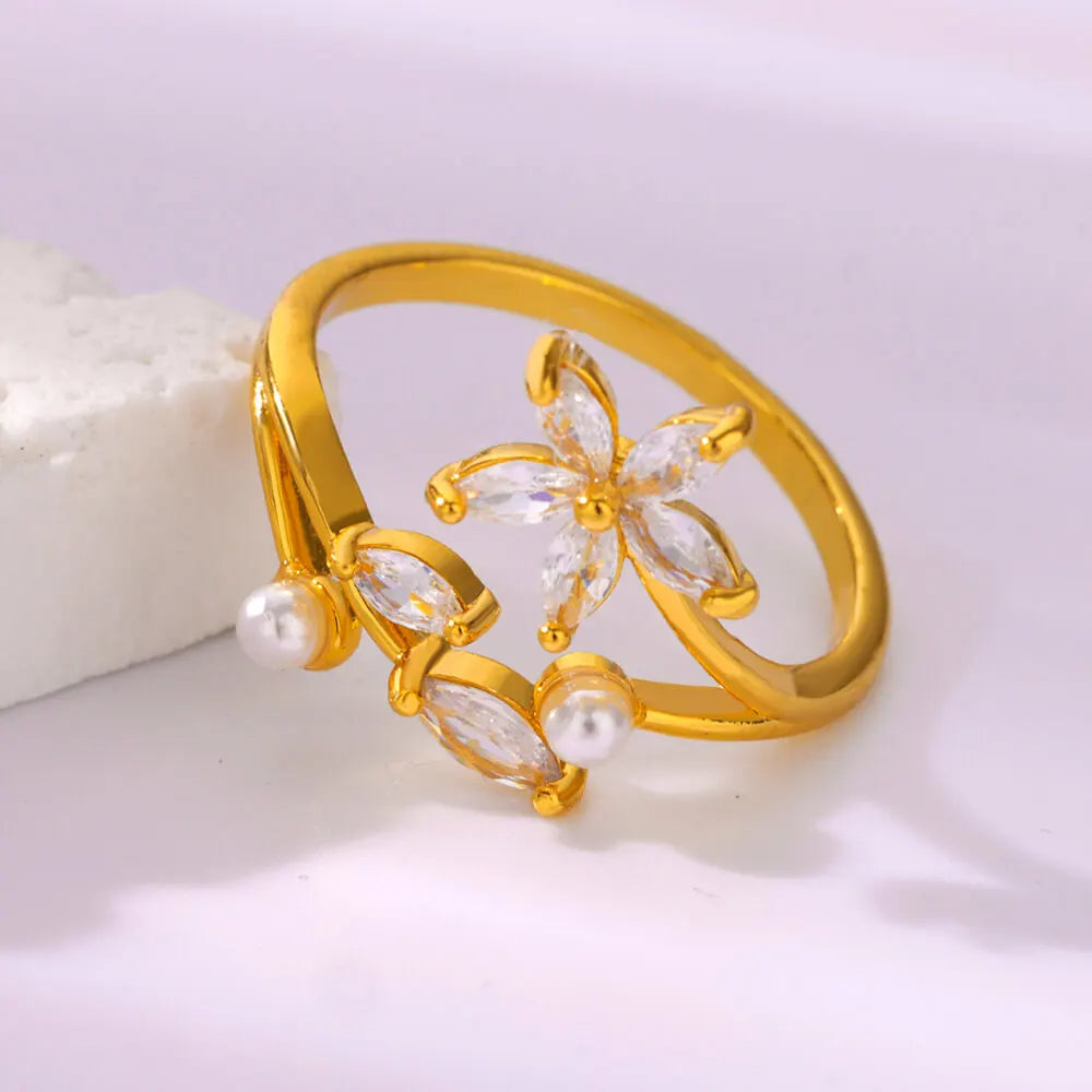 Pearl Flower Ring