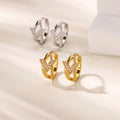 V-Shaped Hoop Earrings