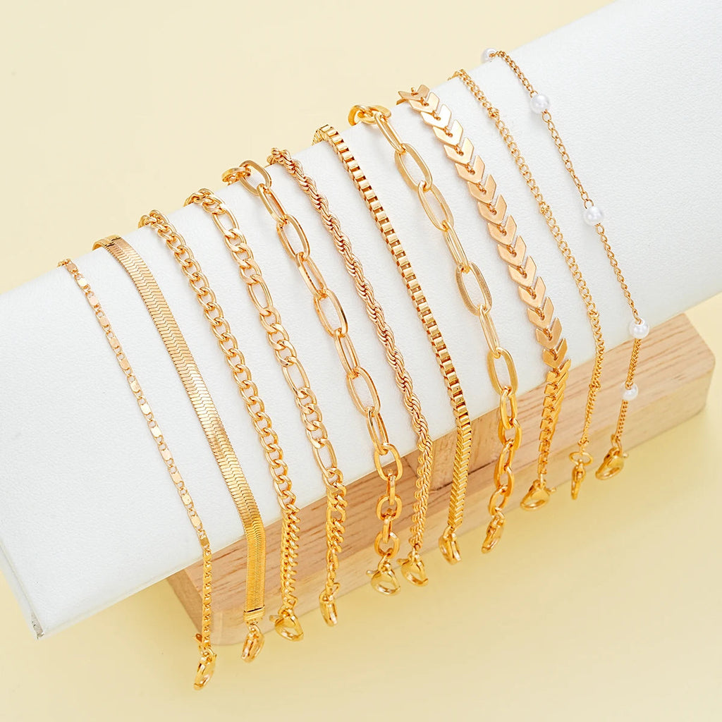 11 PCS Boho Ankle Bracelet