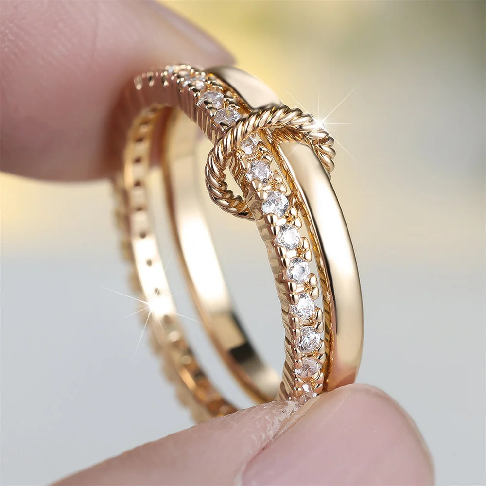 Inlaid Zircon Ring