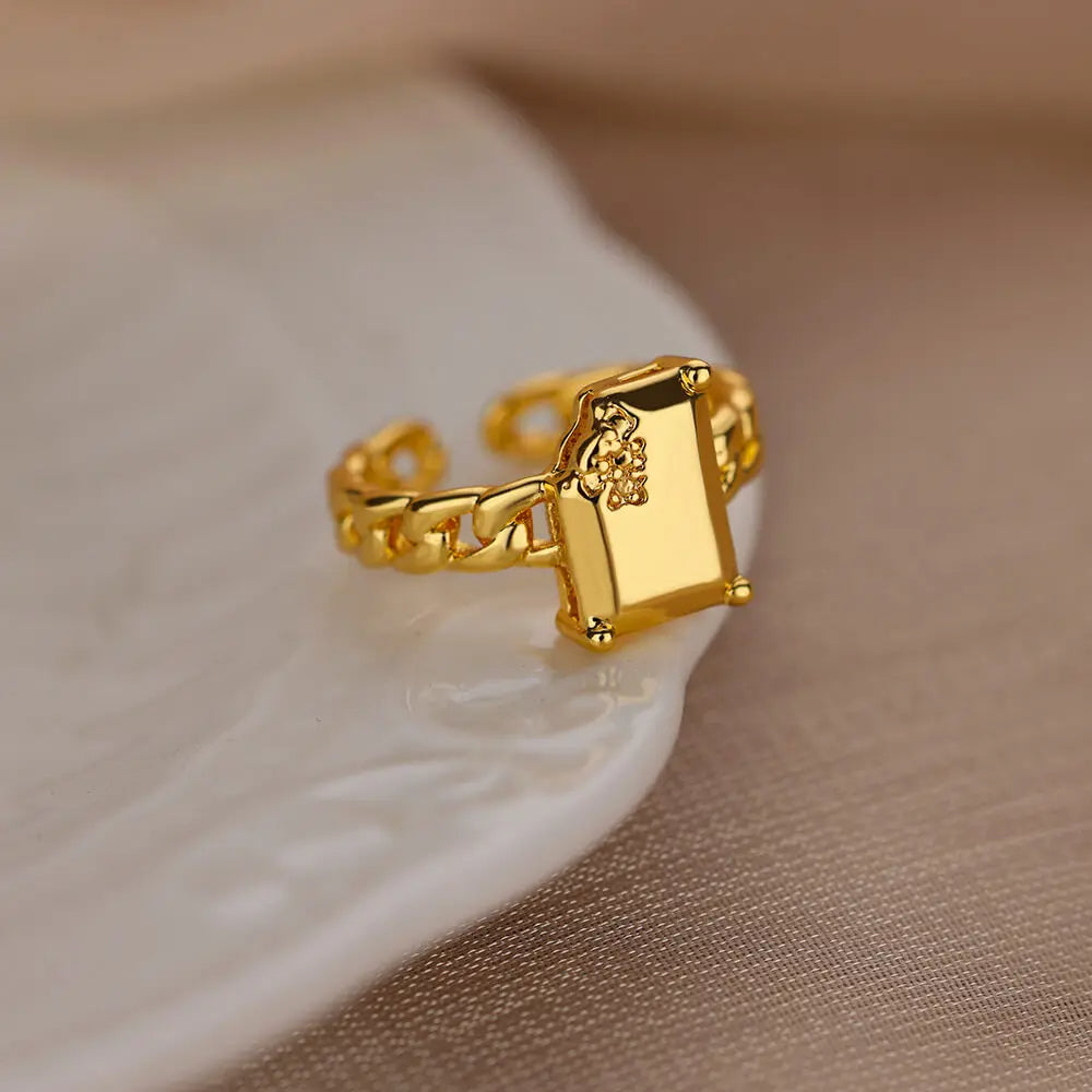 Zircon Square Ring