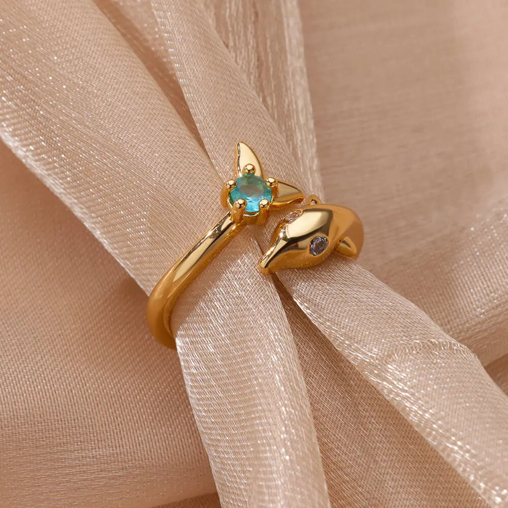 Zirconia Dolphin Ring