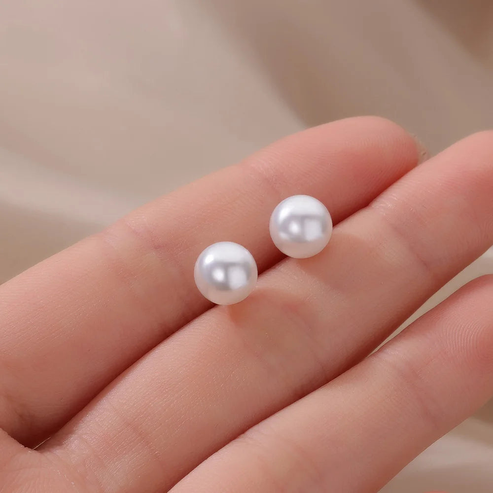Pearl Stud Earrings