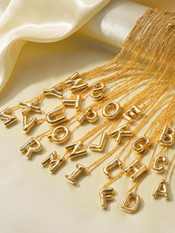 Bubble Initial Necklace