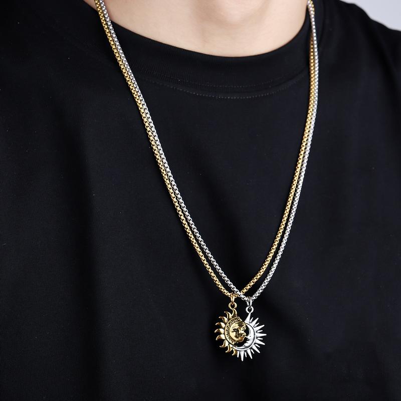 Sun & Moon Couple Necklace