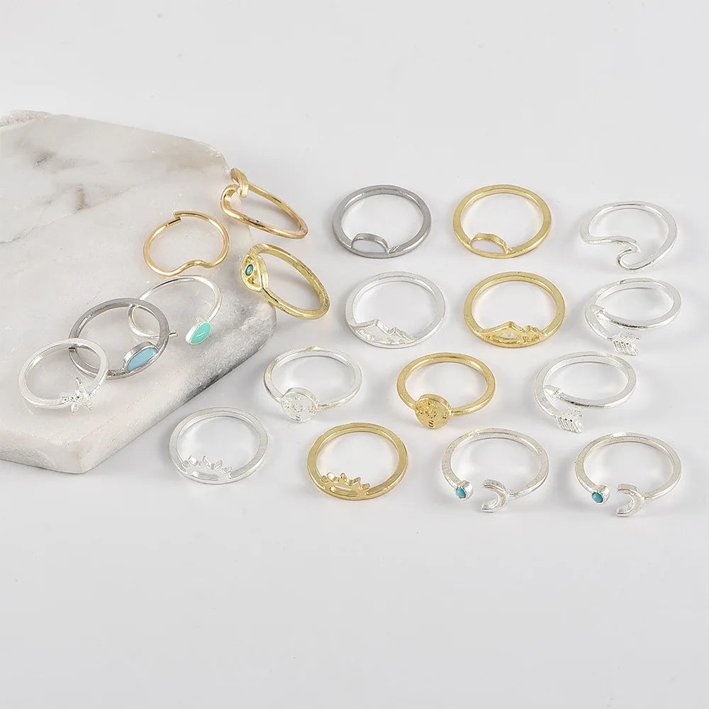 19 PCS Vintage Knuckle Ring Set
