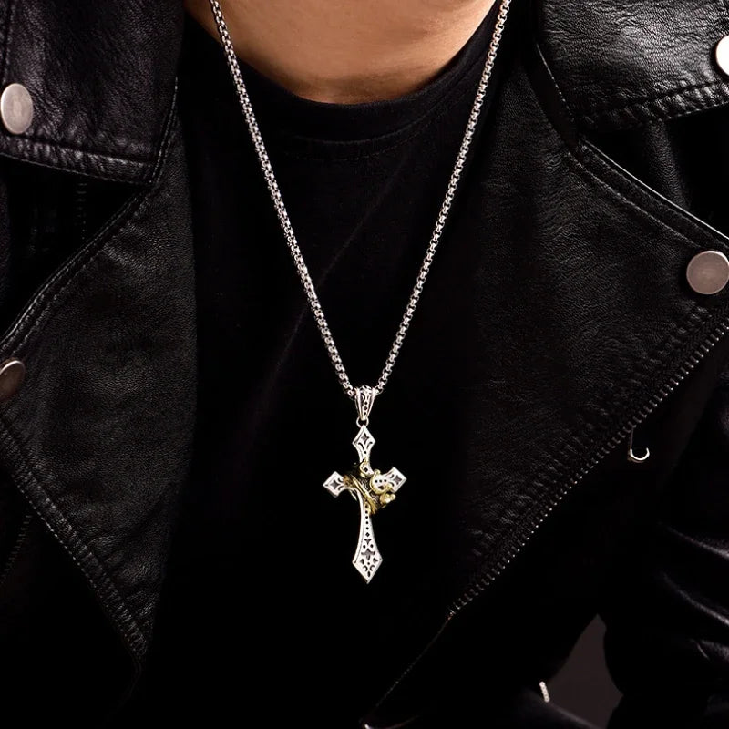 Crown Cross Necklace