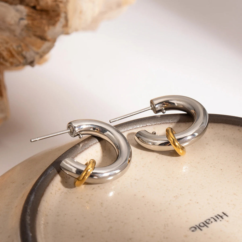 Simple C Shape Earrings