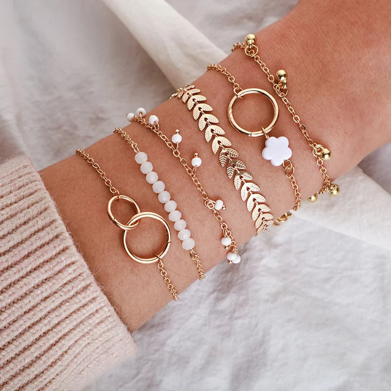 6 PCS Gold Bracelet