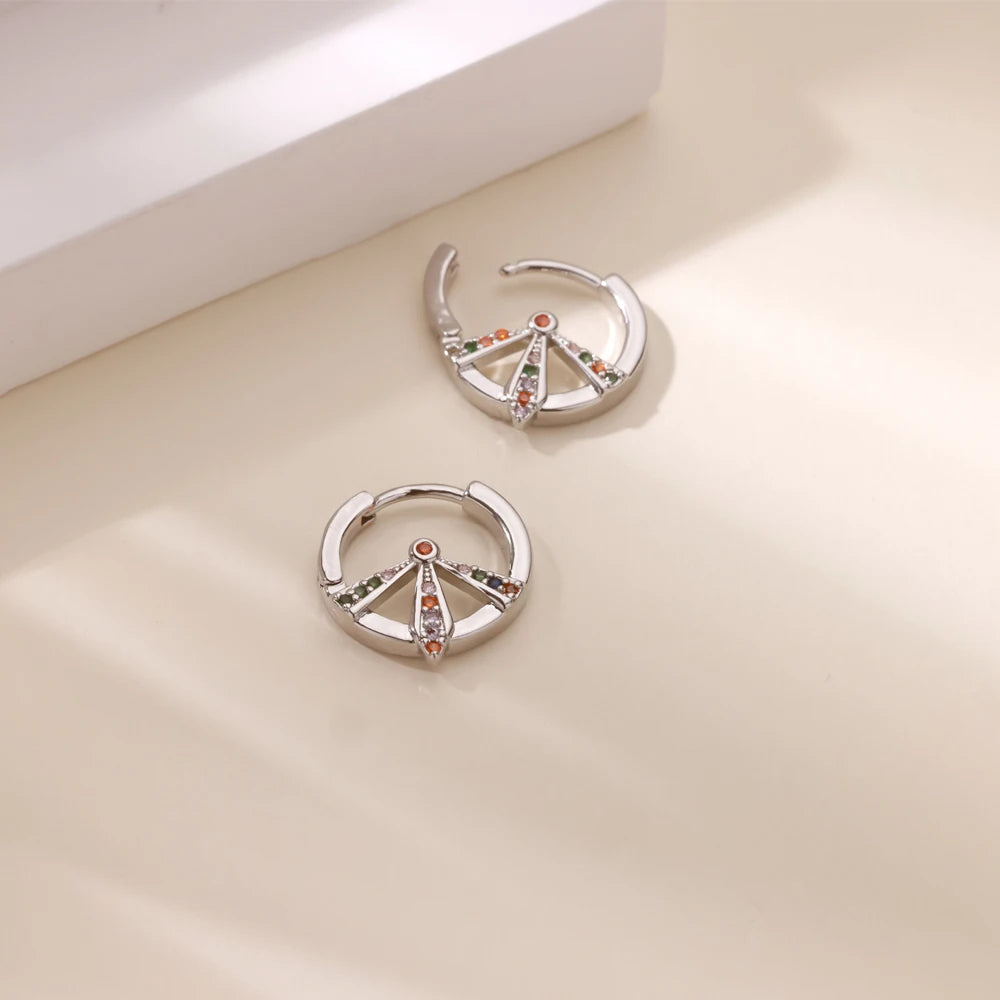 Colored Hoop Earrings