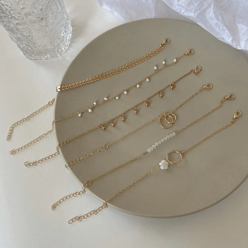 6 PCS Gold Bracelet