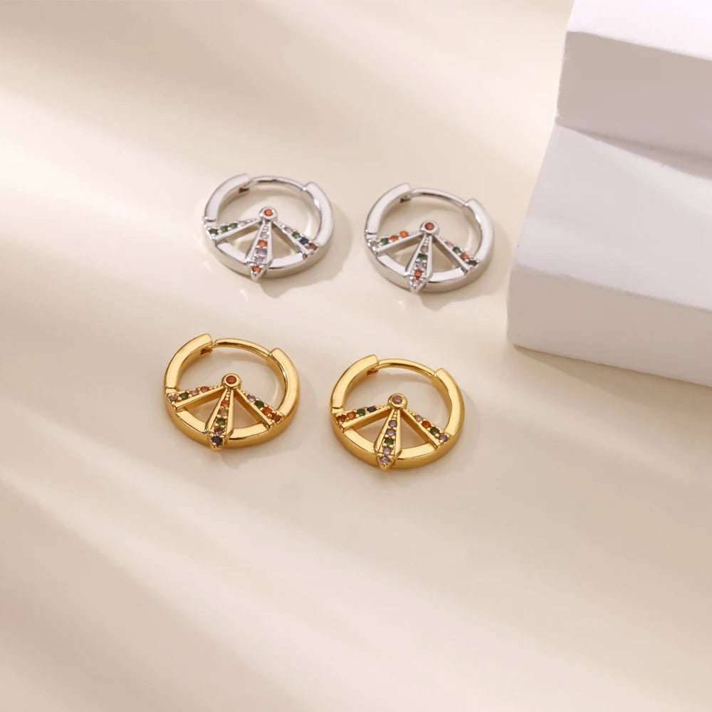 Colored Hoop Earrings