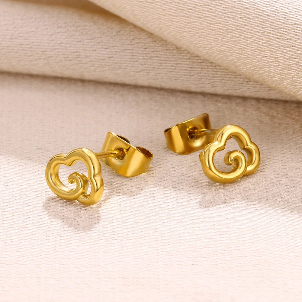 Cloud Stud Earrings