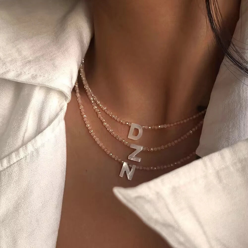 Shell Letter Necklace